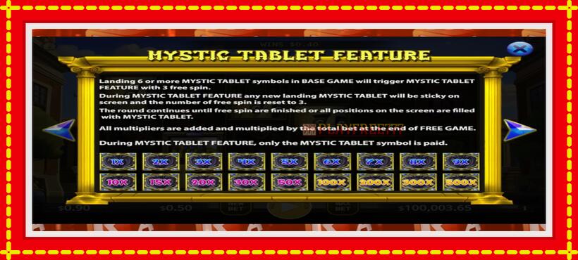 Slot machine Museum of Fantasy Fusion Reels with access to free game online, picture 4