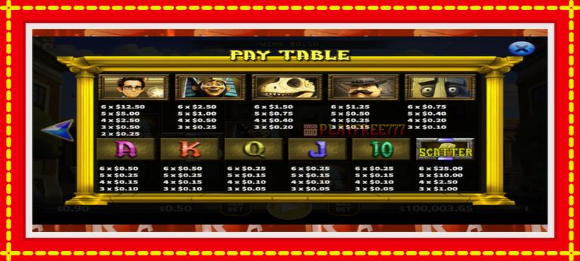 Slot machine Museum of Fantasy Fusion Reels with access to free game online, picture 5