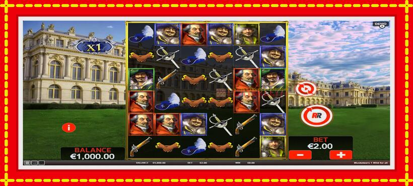 Slot machine Musketeers 1 Wild for All with access to free game online, picture 2