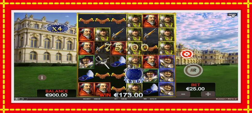 Slot machine Musketeers 1 Wild for All with access to free game online, picture 3