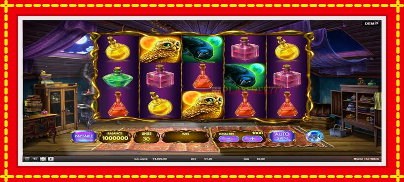 Slot machine Myrtle the Witch with access to free game online, picture 2