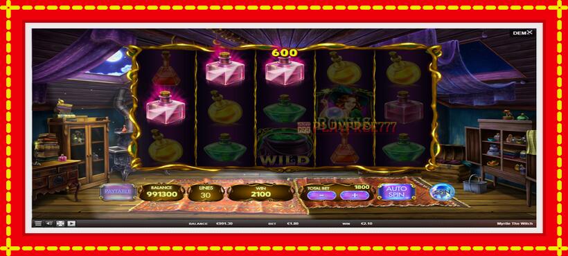 Slot machine Myrtle the Witch with access to free game online, picture 3