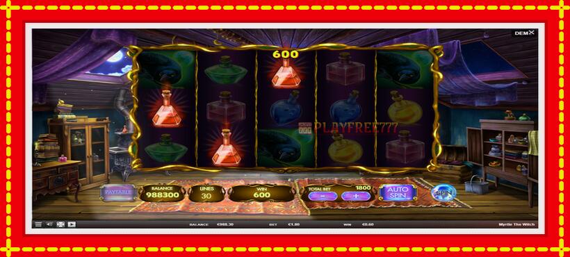 Slot machine Myrtle the Witch with access to free game online, picture 4