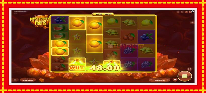 Slot machine Mysterious Fruits with access to free game online, picture 4