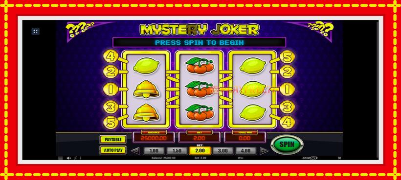 Slot machine Mystery Joker with access to free game online, picture 1