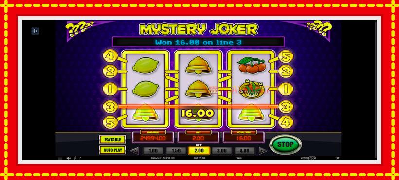 Slot machine Mystery Joker with access to free game online, picture 3