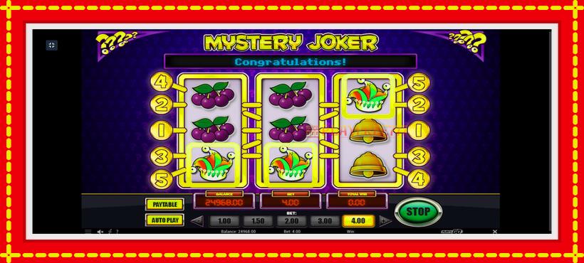 Slot machine Mystery Joker with access to free game online, picture 5