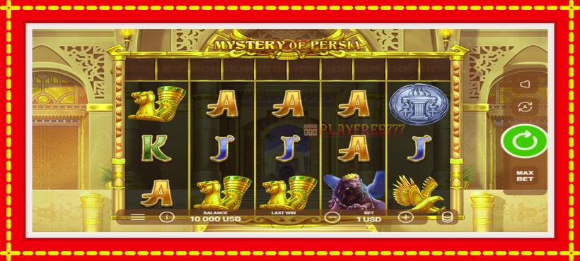 Slot machine Mystery of Persia with access to free game online, picture 1