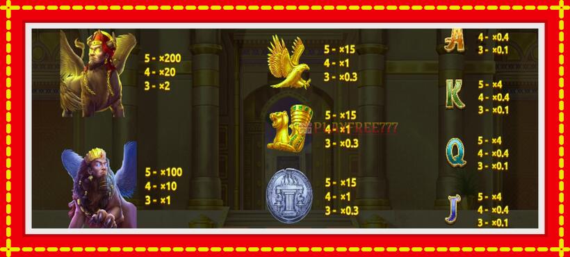 Slot machine Mystery of Persia with access to free game online, picture 5