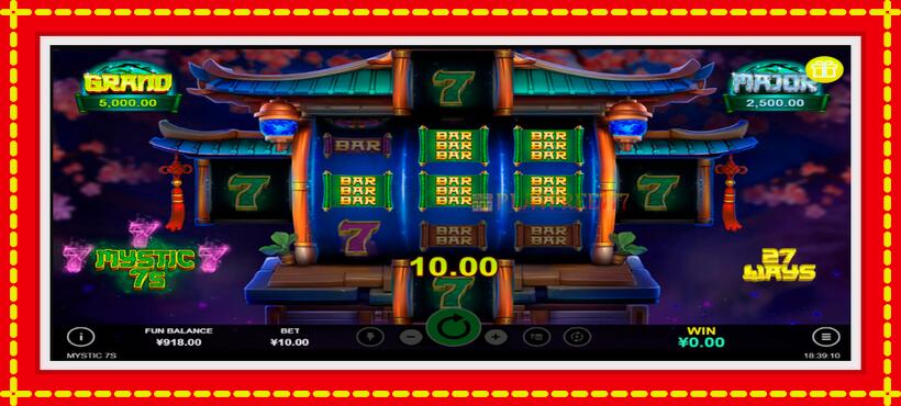 Slot machine Mystic 7s with access to free game online, picture 4