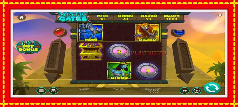 Slot machine Mystic Gates with access to free game online, picture 2