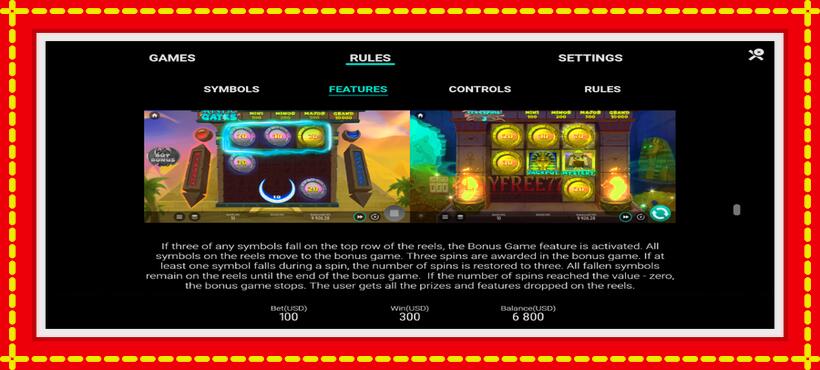 Slot machine Mystic Gates with access to free game online, picture 6