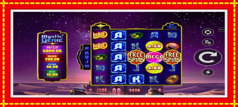 Slot machine Mystic Genie with access to free game online, picture 1