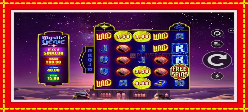 Slot machine Mystic Genie with access to free game online, picture 2