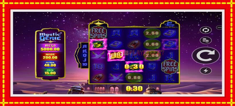 Slot machine Mystic Genie with access to free game online, picture 4