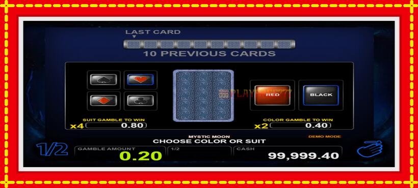 Slot machine Mystic Moon with access to free game online, picture 3