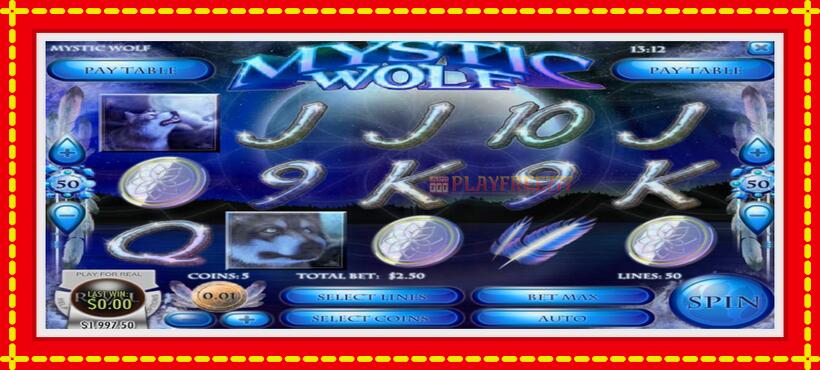 Slot machine Mystic Wolf with access to free game online, picture 1