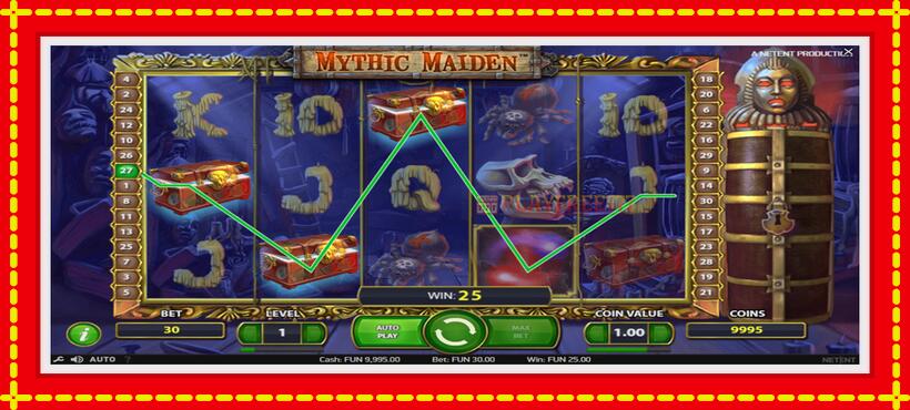 Slot machine Mythic Maiden with access to free game online, picture 2