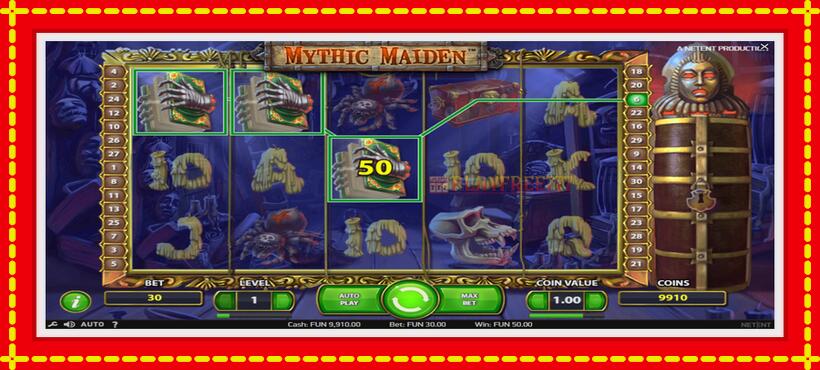 Slot machine Mythic Maiden with access to free game online, picture 4