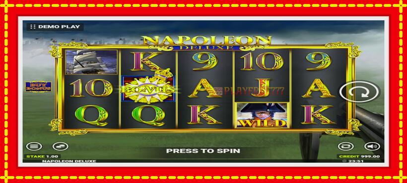 Slot machine Napoleon Deluxe with access to free game online, picture 2