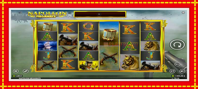 Slot machine Napoleon Megaways with access to free game online, picture 1