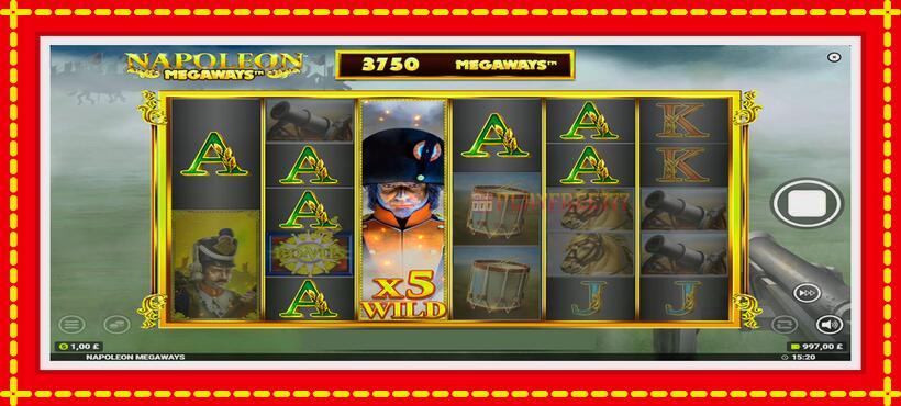 Slot machine Napoleon Megaways with access to free game online, picture 2