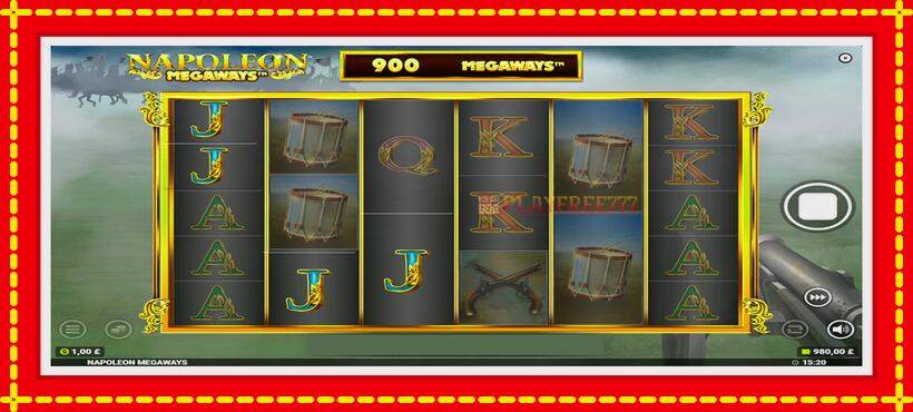 Slot machine Napoleon Megaways with access to free game online, picture 3