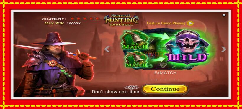 Slot machine Nightfall Hunting with access to free game online, picture 1