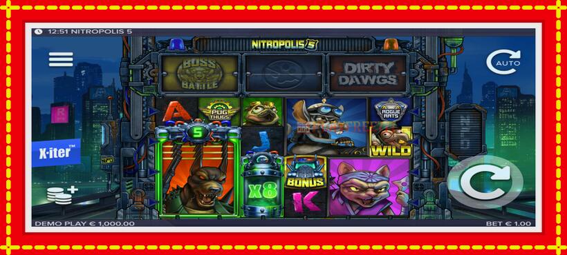 Slot machine Nitropolis 5 with access to free game online, picture 2