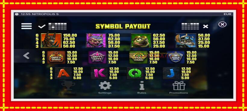 Slot machine Nitropolis 5 with access to free game online, picture 7