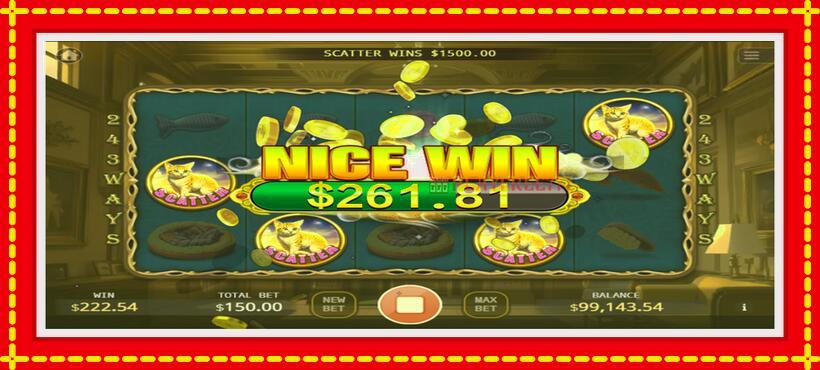 Slot machine Noble Cat with access to free game online, picture 1