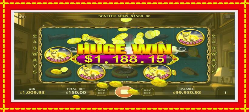 Slot machine Noble Cat with access to free game online, picture 2