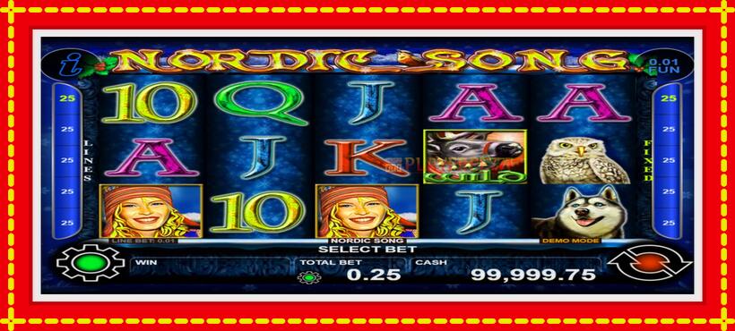 Slot machine Nordic Song with access to free game online, picture 1