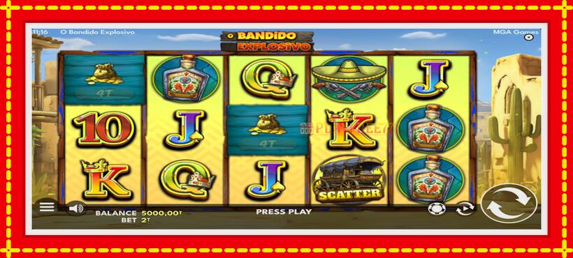 Slot machine O Bandido Explosivo with access to free game online, picture 2