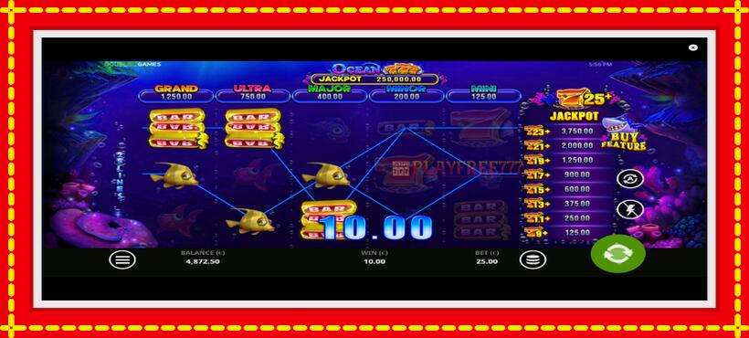 Slot machine Ocean 777 with access to free game online, picture 4