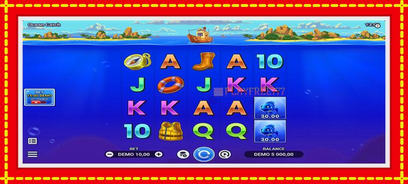 Slot machine Ocean Catch with access to free game online, picture 2