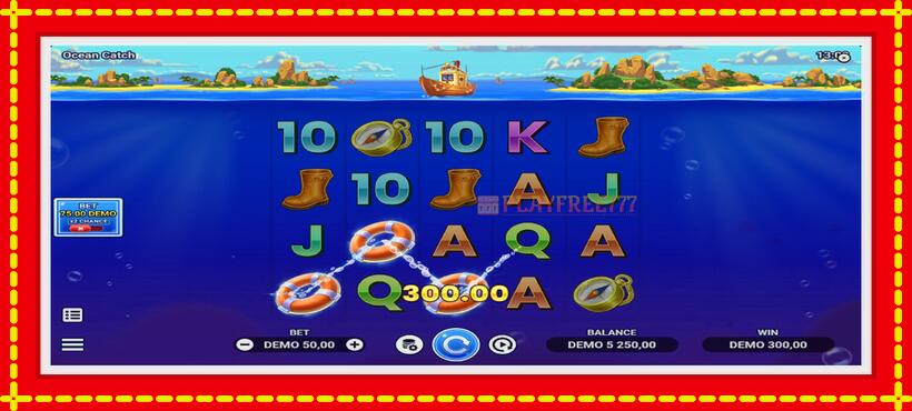 Slot machine Ocean Catch with access to free game online, picture 3