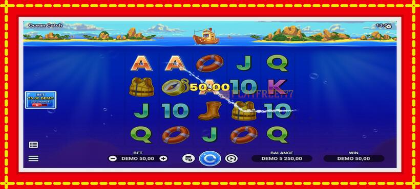 Slot machine Ocean Catch with access to free game online, picture 4