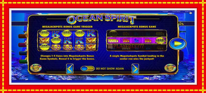 Slot machine Ocean Spirit MegaJackpots with access to free game online, picture 2