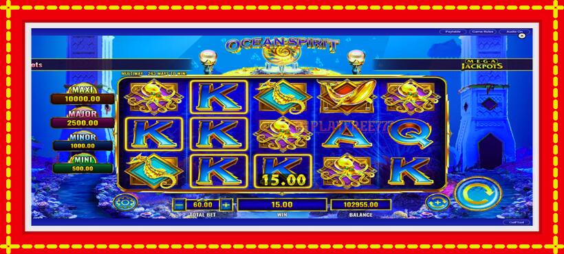 Slot machine Ocean Spirit MegaJackpots with access to free game online, picture 6