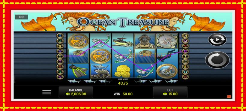 Slot machine Ocean Treasure with access to free game online, picture 2