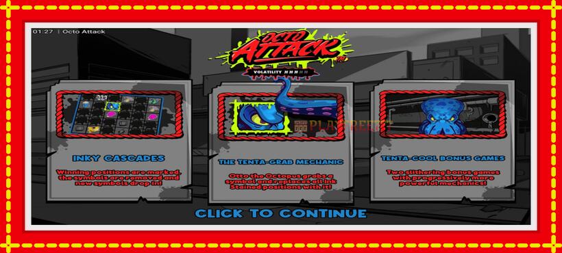 Slot machine Octo Attack with access to free game online, picture 1