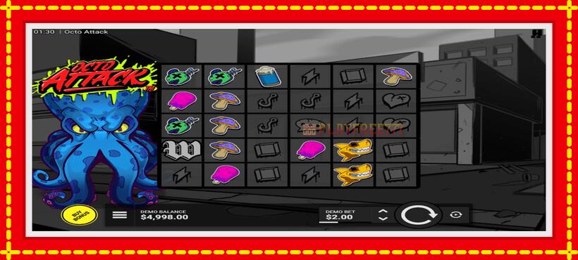 Slot machine Octo Attack with access to free game online, picture 2