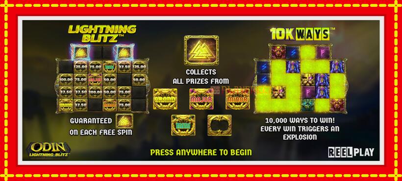 Slot machine Odin Lightning Blitz with access to free game online, picture 1