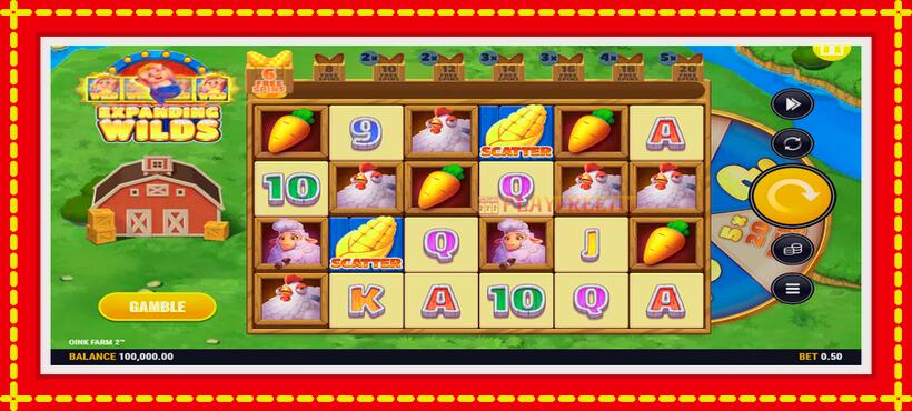 Slot machine Oink Farm 2 with access to free game online, picture 1