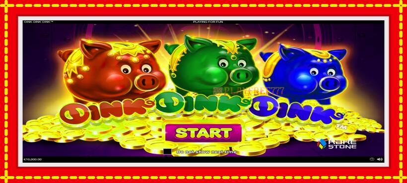 Slot machine Oink Oink Oink with access to free game online, picture 1