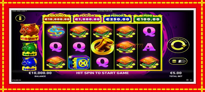 Slot machine Oink Oink Oink with access to free game online, picture 2