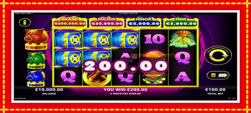 Slot machine Oink Oink Oink with access to free game online, picture 3