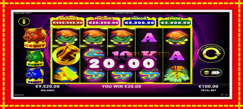 Slot machine Oink Oink Oink with access to free game online, picture 4