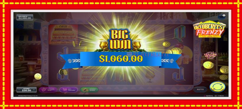 Slot machine Oktoberfest Frenzy with access to free game online, picture 4